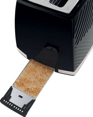 Toaster Russell Hobbs Groove 2 Slice, 850W, plastic, heating, defrosting, black 26390-56 фото