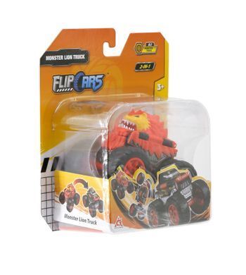 Flip Cars Машинка-трансформер 2 в 1 Монстр-трак Лев EU463875A-02 фото