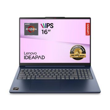 Lenovo Ноутбук Lenovo IdeaPad Slim 5-16ARP10 16" WUXGA AG, AMD R5-7535HS, 16GB, F512GB, UMA, DOS, синій 83HU002YRA фото