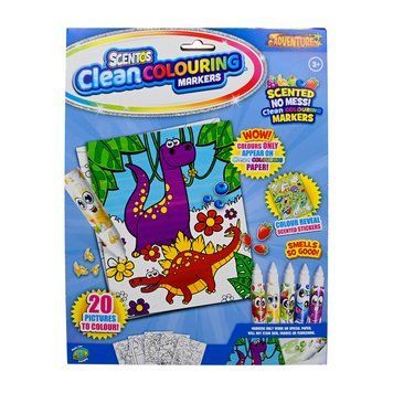 Ароматный набор для творчества серии &laquo;Clean Colouring&raquo; &ndash; УВЛЕКАТЕЛЬНЫЕ ПРИКЛЮЧЕНИЯ (раскраски, марке 20211 фото