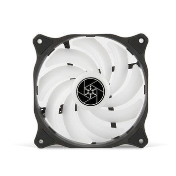 SilverStone Корпусний вентилятор Air Blazer AB120R-ARGB 120мм 600-2200 rpm 4pinPWM, 3pin +5VARGB 7.4-35.6 dBa, чорний SST-AB120R-ARGB фото