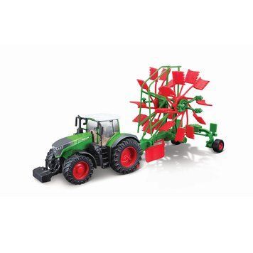 Модель - ТРАКТОР FENDT 1050 VARIO c роторными валковыми граблями (10 cm) 18-31665 фото