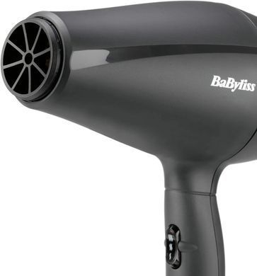 BaByliss Фен Super Light Pro, 2000Вт, 3 режими, HTDC мотор, тонкий концентратор 6 мм, чорний 5910E фото
