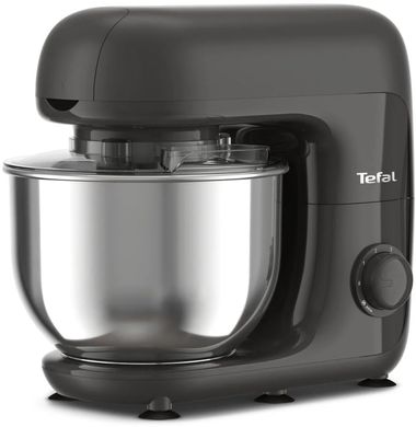 Tefal Кухонна машина Bake Essential 800Вт, чаша-метал, корпус-метал/пластик, насадок-4, чорний QB161H38 фото