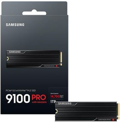Samsung Накопитель SSD Samsung M.2 1TB PCIe 5.0 9100PRO+ радиатор MZ-VAP1T0CW фото