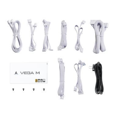 Chieftec Блок живлення Vega M White (1000W), >90%, 80+ Gold PPG-1000-CW фото