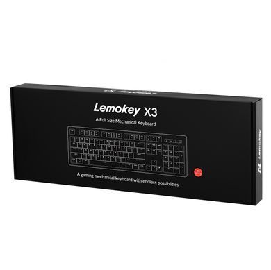 Lemokey Клавиатура механическая X3 104Key, Keychron Brown, USB-A, QMK/VIA, Hot-Swap, EN/UKR, RGB, черный X3-H3-UA фото
