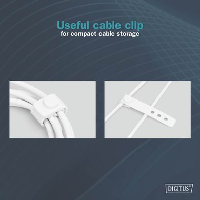 Digitus Кабель USB-C > Lightning зарядки/синхронизации, 1м, USB 2.0, 60W, силиконовый, белый AK-600110-010-W фото