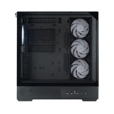 Zalman Корпус P40 Prism Plus без БЖ, 2xUSB3.0, 1x Type C, 3x120мм ARGB Reverse, 1x120мм ARGB, VGA 420мм, LCS ready, TG TG Side/Front/Top Panel, ATX, чорний P40PRISMPLUSBLACK фото