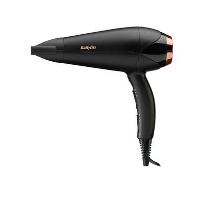 BaByliss Фен Babyliss DC, 2200Вт, 3 режими, дифузор, іоніз-я, хол. обдув, чорний D570DE фото