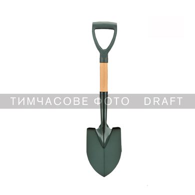 Лопата штыковая 2E Digger 2, компактная, деревянная ручка, 1.5мм, 67см, 0.76кг 2E-S67 фото