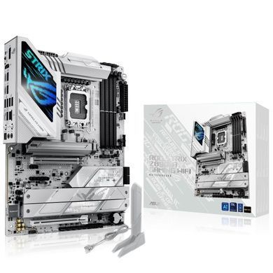 ASUS Материнcька плата ROG STRIX Z890-A GAMING WIFI s1851 Z890 4xDDR5 M.2 DP HDMI Wi-Fi BT ATX білий 90MB1I90-M0EAY0 фото