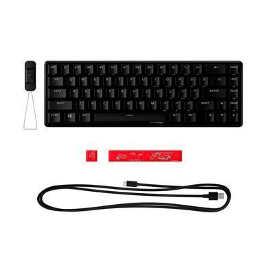 HyperX Клавіатура механічна Alloy Origins 65 67key, Red, USB-A, EN/UA, RGB, чорний 4P5D6AA фото