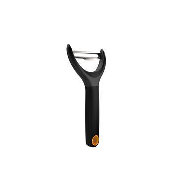 Fiskars Овощечистка горизонтальная Functional Form, с подвижным лезвием, 23см, нержавеющая сталь, пластик, черный