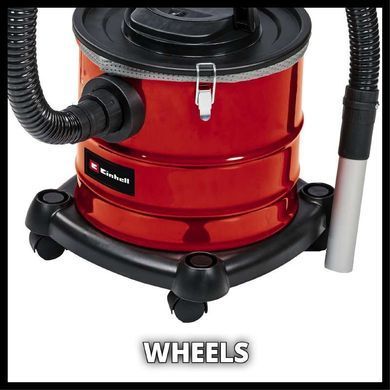 Einhell Пилосос професійний для золи TC-AV 1718 DW, 1250 Вт, 175мБар, контейнер 20л, 3.7кг 2351666 фото