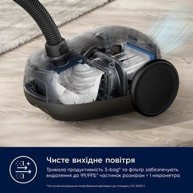Electrolux Пылесос мешковый, 750Вт, мешок-3.5л, HEPA12, s-bag, 3 насадки, зеленый EB61C1OG фото