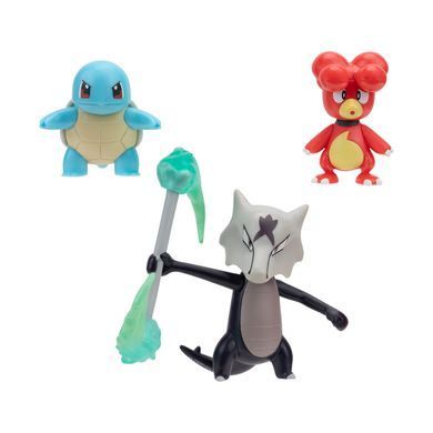 Набір ігрових фігурок POKEMON W19 - МАГБІ, СКВІРТЛ, АЛОЛА МАРОВАК PKW3600 фото