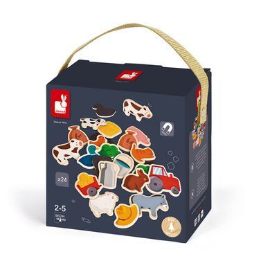 Игровые фигурки на магнитах Janod Ферма 24 эл. J08157 фото