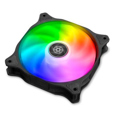 SilverStone Корпусный вентилятор Air Blazer AB120R-ARGB 120мм 600-2200 rpm 4pinPWM, 3pin +5VARGB 7.4-35.6 dBa, чёрный SST-AB120R-ARGB фото