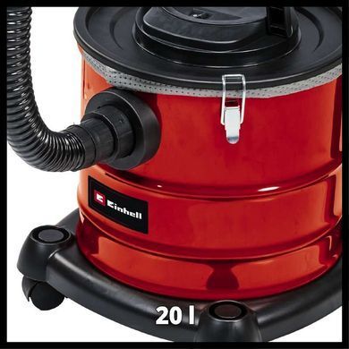 Einhell Пилосос професійний для золи TC-AV 1718 DW, 1250 Вт, 175мБар, контейнер 20л, 3.7кг 2351666 фото