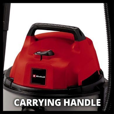 Einhell Пилосос професійний TC-VC 1815, 1250Вт, 180мБар, контейнер 15л, 3.6кг 2340290 фото
