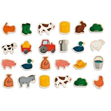 Игровые фигурки на магнитах Janod Ферма 24 эл. J08157 фото