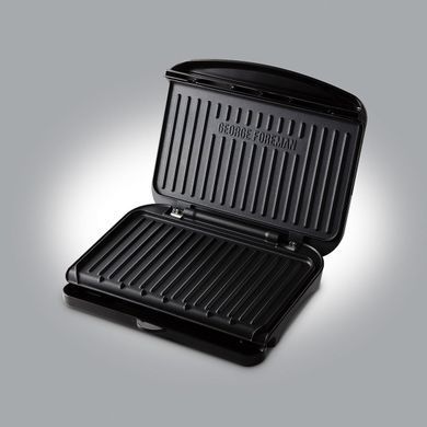 Russell Hobbs Гриль George Foreman прижимний Fit Grill Medium 1630Вт, темп. режимів-1, пластик, чорний 25810-56 фото