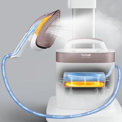 Tefal Tefal ironing Solutions IXEO Vision, 2200W, 1200ml, steam boost -200g, vert. steaming, ceramic soleplate, white QT1811E0 фото