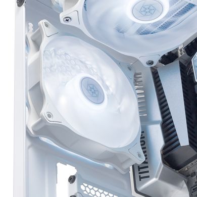 Корпусний вентилятор SilverStone Air Blazer 120RW-ARGB, 120mm, 600-2200rpm, 4pin PWM, 4-1 Pin ARGB (5V LED), 7.4-35.6dBa SST-AB120RW-ARGB фото