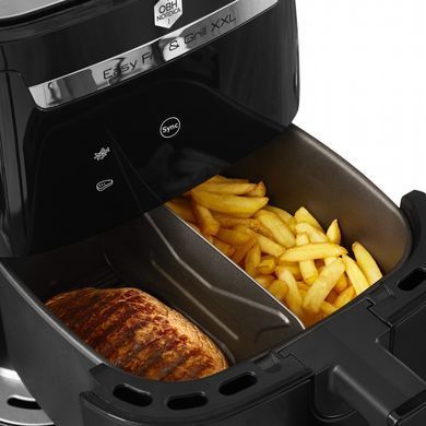 Tefal Мультипіч OBH Nordica EasyFry&Grill XXL, 1830Вт, чаша-6.5л, сенсорне керув., від 40&deg;C до 200&deg;C, пластик, чорний AG8018S0 фото