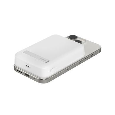 Belkin Акумулятор портативний літій-іонний Power Bank 8000мА&middot;год, 15Вт, MagSafe Qi2, білий BPD007BTWH фото
