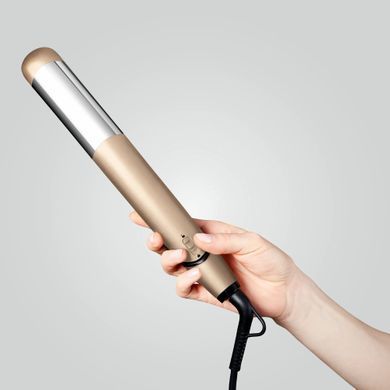 Rowenta Випрямляч Glam & Shine 2в1, темп.режимів-8, 140-210С, дисплей, кераміка, золотий SF4641F0 фото