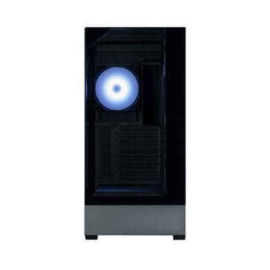 Zalman Корпус P40 Prism Plus без БЖ, 2xUSB3.0, 1x Type C, 3x120мм ARGB Reverse, 1x120мм ARGB, VGA 420мм, LCS ready, TG TG Side/Front/Top Panel, ATX, чорний P40PRISMPLUSBLACK фото