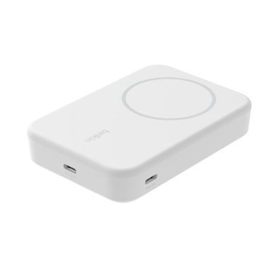 Belkin Акумулятор портативний літій-іонний Power Bank 8000мА&middot;год, 15Вт, MagSafe Qi2, білий BPD007BTWH фото
