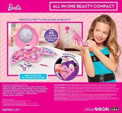Cra-Z-Art Набір дитячої косметики Barbie All in One Beauty Compact 34067CRA фото