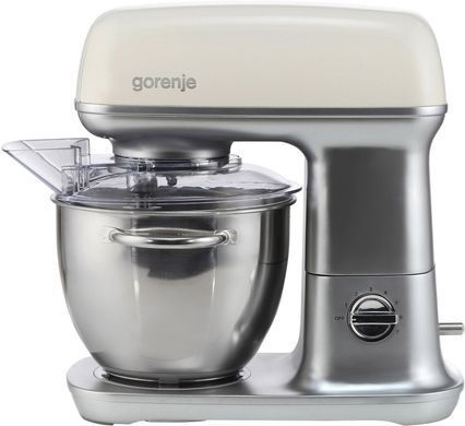 Gorenje Кухонная машина 1000Вт, чаша-металл, корпус-металл, насадок-4, серебристо-бежевый MMC1000RL фото