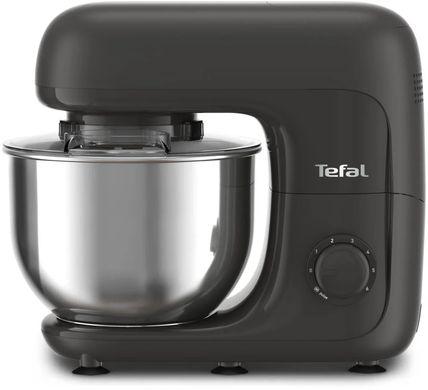 Tefal Кухонна машина Bake Essential 800Вт, чаша-метал, корпус-метал/пластик, насадок-4, чорний QB161H38 фото