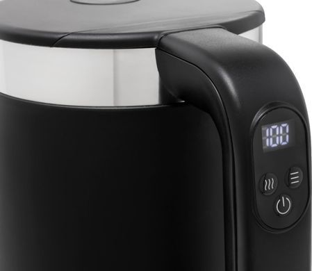 Gorenje Електрочайник 1.7л, Strix контроль, LED дисплей, чорний K17TRDW фото
