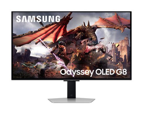 Samsung Монітор Samsung 32" Odyssey G80SD HDMI, DP, USB, Bluetooth, OLED, 3840x2160, 240Hz, 0.3ms, G-Sync Compatible LS32DG800SZXUA фото