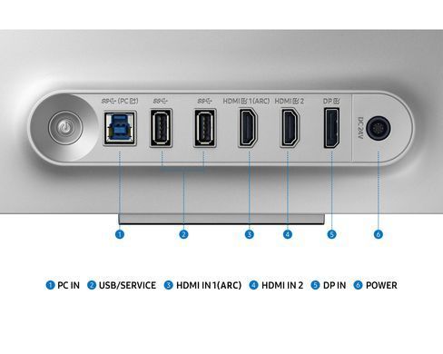 Samsung Монітор Samsung 32" Odyssey G80SD HDMI, DP, USB, Bluetooth, OLED, 3840x2160, 240Hz, 0.3ms, G-Sync Compatible LS32DG800SZXUA фото