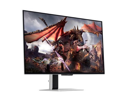 Samsung Монітор Samsung 32" Odyssey G80SD HDMI, DP, USB, Bluetooth, OLED, 3840x2160, 240Hz, 0.3ms, G-Sync Compatible LS32DG800SZXUA фото