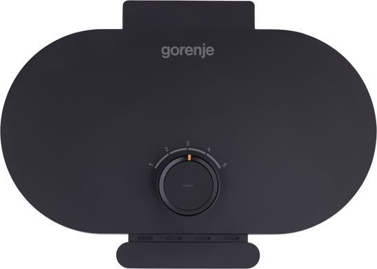 Gorenje Міні-гриль 1200Вт, алюміній, пластина д/вафель, корпус-метал, чорний WM1200B фото