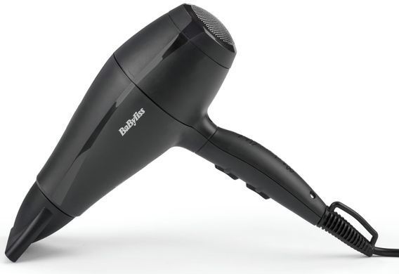 BaByliss Фен Super Light Pro, 2000Вт, 3 режими, HTDC мотор, тонкий концентратор 6 мм, чорний 5910E фото