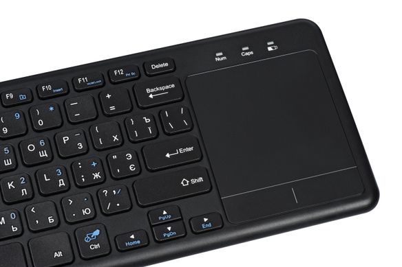 Клавіатура 2E Touch Keyboard KT100 WL Black 2E-KT100WB фото