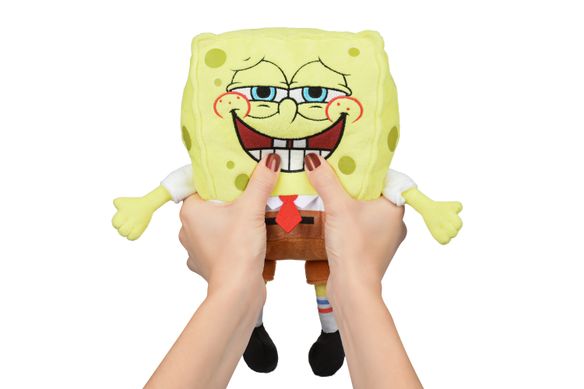 Мягкая игрушка SpongeBob Exsqueeze Me Plush SpongeBob Fart со звуком EU690902 фото