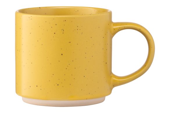 Чашка Ardesto Alcor, 420 мл, желтая, керамика AR3475Y фото