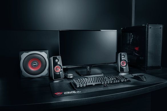 Trust Акустическая система (Колонки) 2.1 GXT 38 Tytan Ultimate Bass Speaker Set BLACK 19023_TRUST фото