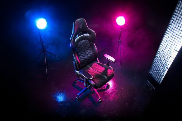 Razer Кресло Enki ПУ кожа, 4D-Armrests, чёрный RZ38-03720300-R3G1 фото