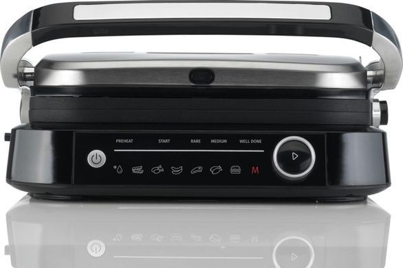 Gorenje Гриль прижимной, 2100Вт, темп. режимов-7, съёмные пластины, раскрытие на 180, металл, серый GCG2100S фото