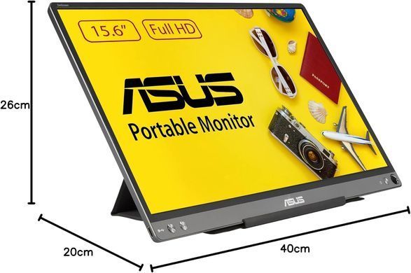 ASUS Монітор портативний 15.6" ZenScreen MB16ACE USB-C, IPS, Case 90LM0381-B04170 фото